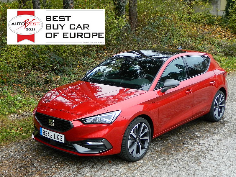 Seat Leon vítězem AutoBest 2021 - Best Buy Car of Europe